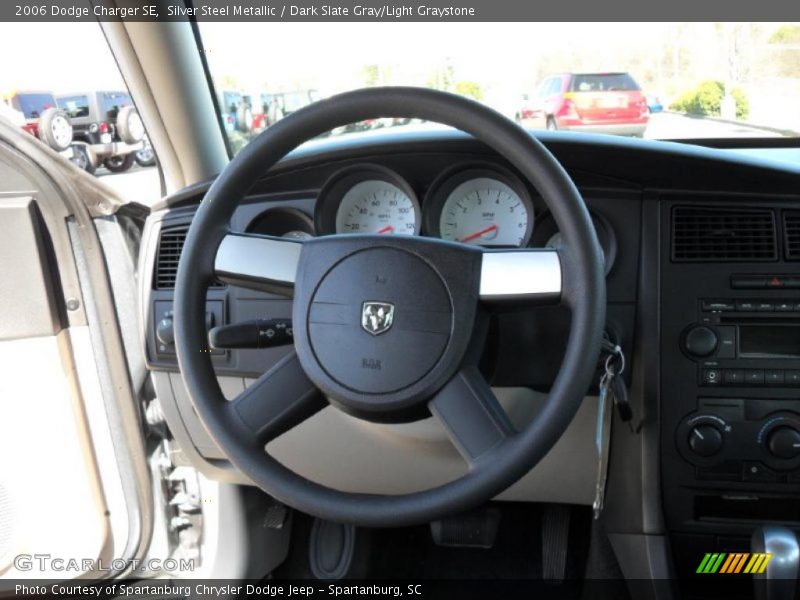 Silver Steel Metallic / Dark Slate Gray/Light Graystone 2006 Dodge Charger SE
