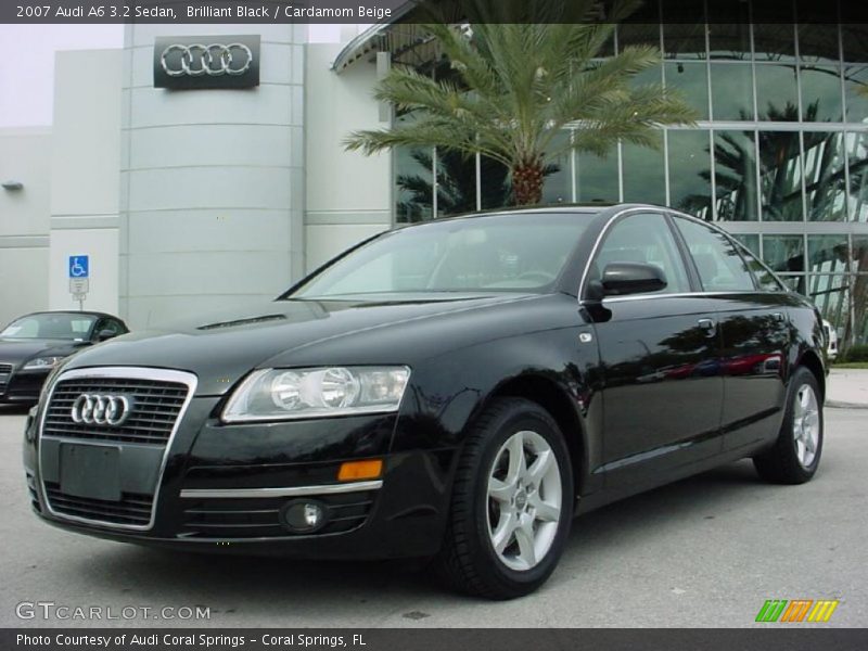 Brilliant Black / Cardamom Beige 2007 Audi A6 3.2 Sedan