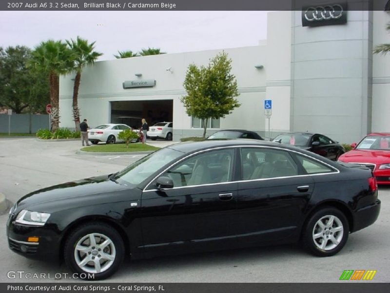Brilliant Black / Cardamom Beige 2007 Audi A6 3.2 Sedan