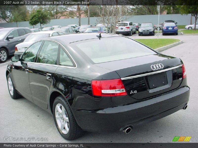 Brilliant Black / Cardamom Beige 2007 Audi A6 3.2 Sedan