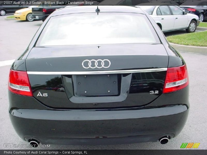 Brilliant Black / Cardamom Beige 2007 Audi A6 3.2 Sedan