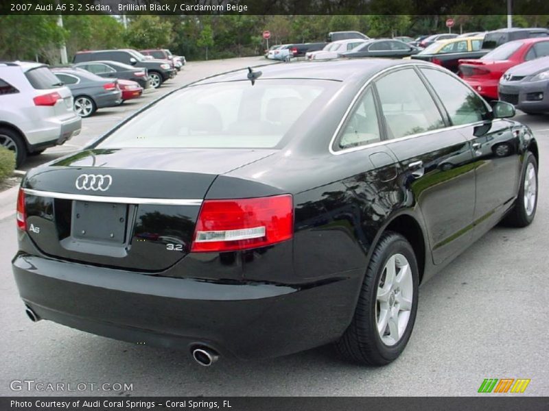 Brilliant Black / Cardamom Beige 2007 Audi A6 3.2 Sedan