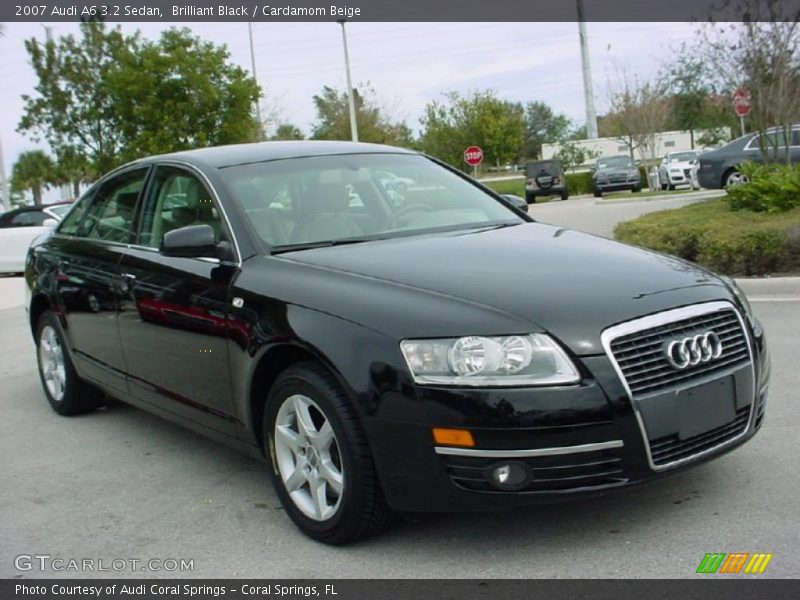 Brilliant Black / Cardamom Beige 2007 Audi A6 3.2 Sedan