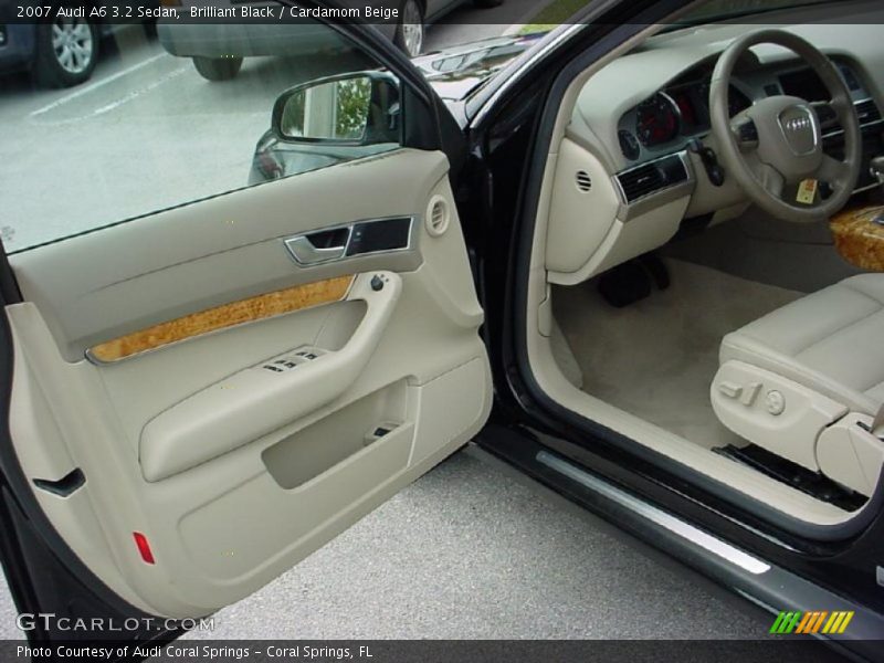 Brilliant Black / Cardamom Beige 2007 Audi A6 3.2 Sedan