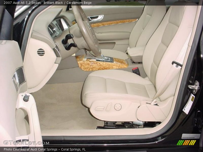Brilliant Black / Cardamom Beige 2007 Audi A6 3.2 Sedan