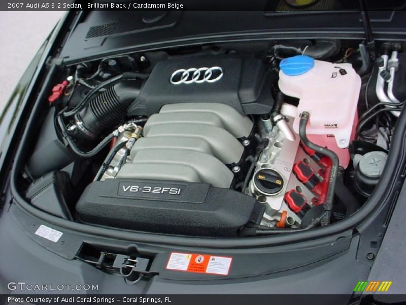 Brilliant Black / Cardamom Beige 2007 Audi A6 3.2 Sedan