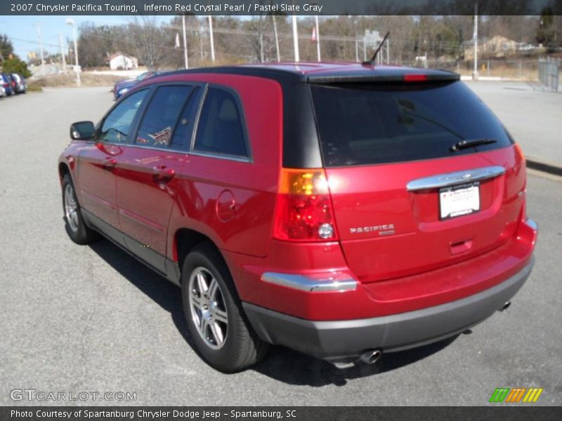 Inferno Red Crystal Pearl / Pastel Slate Gray 2007 Chrysler Pacifica Touring