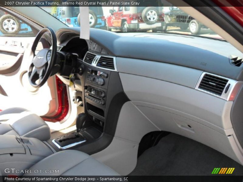 Inferno Red Crystal Pearl / Pastel Slate Gray 2007 Chrysler Pacifica Touring