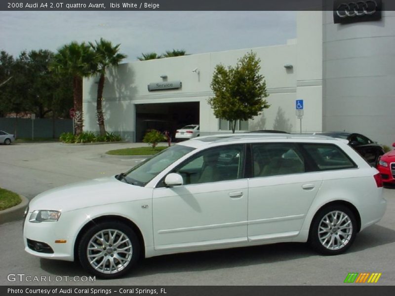 Ibis White / Beige 2008 Audi A4 2.0T quattro Avant