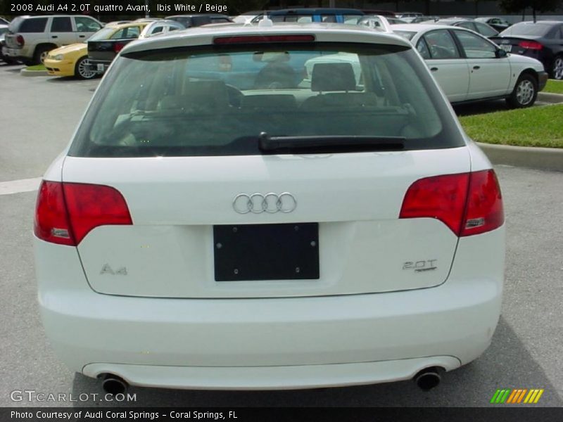 Ibis White / Beige 2008 Audi A4 2.0T quattro Avant