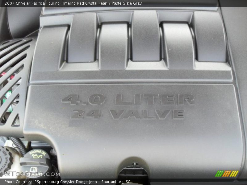 Inferno Red Crystal Pearl / Pastel Slate Gray 2007 Chrysler Pacifica Touring