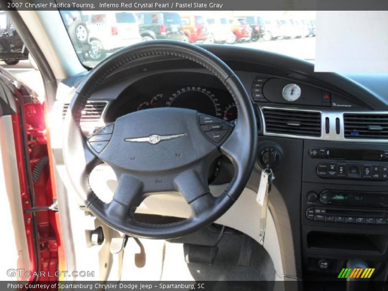 Inferno Red Crystal Pearl / Pastel Slate Gray 2007 Chrysler Pacifica Touring