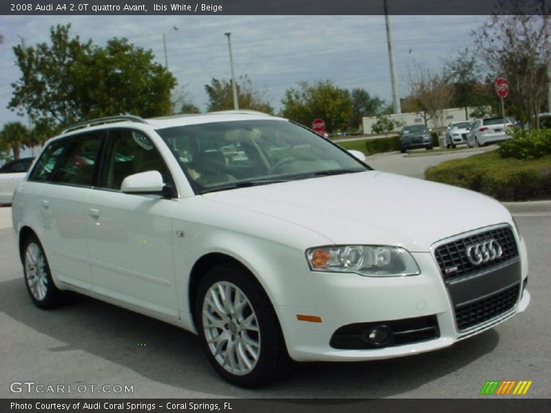 Ibis White / Beige 2008 Audi A4 2.0T quattro Avant