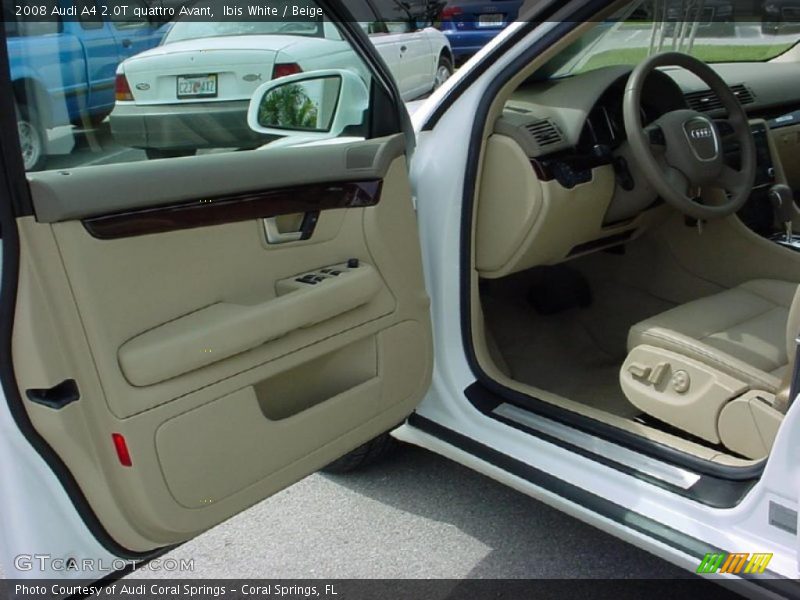 Ibis White / Beige 2008 Audi A4 2.0T quattro Avant