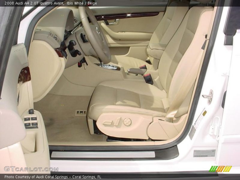 Ibis White / Beige 2008 Audi A4 2.0T quattro Avant