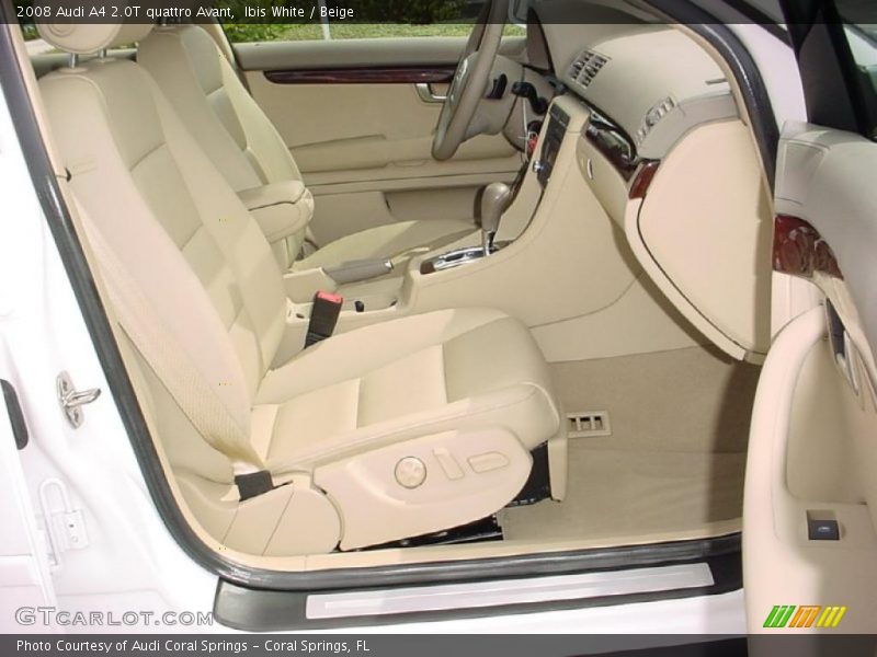 Ibis White / Beige 2008 Audi A4 2.0T quattro Avant