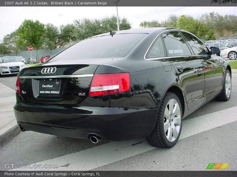 Brilliant Black / Cardamom Beige 2007 Audi A6 3.2 Sedan