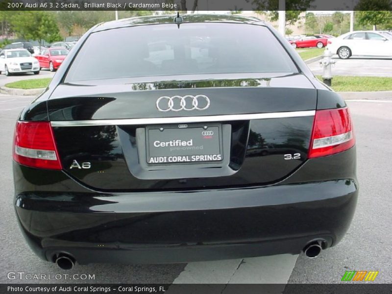 Brilliant Black / Cardamom Beige 2007 Audi A6 3.2 Sedan