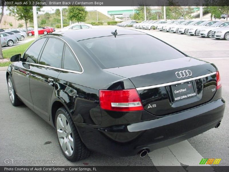 Brilliant Black / Cardamom Beige 2007 Audi A6 3.2 Sedan