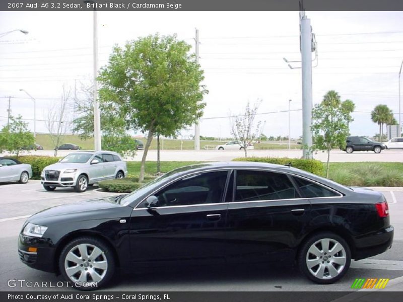 Brilliant Black / Cardamom Beige 2007 Audi A6 3.2 Sedan
