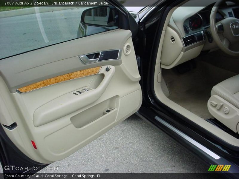 Brilliant Black / Cardamom Beige 2007 Audi A6 3.2 Sedan