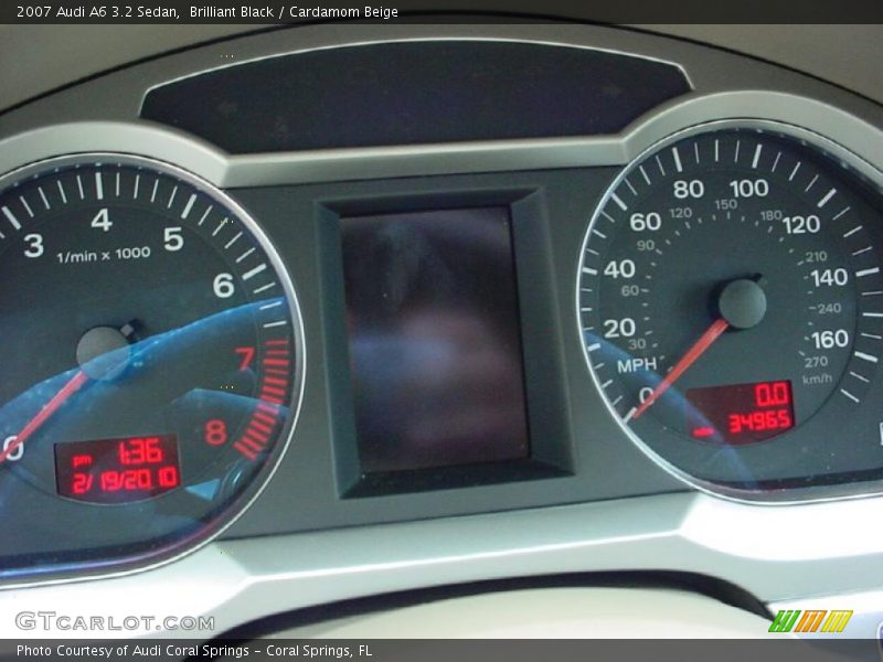 Brilliant Black / Cardamom Beige 2007 Audi A6 3.2 Sedan