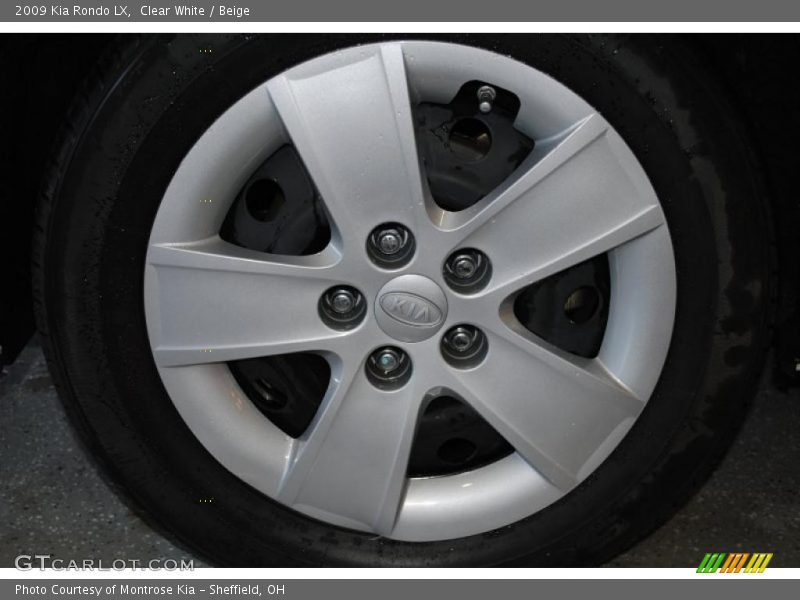 Clear White / Beige 2009 Kia Rondo LX