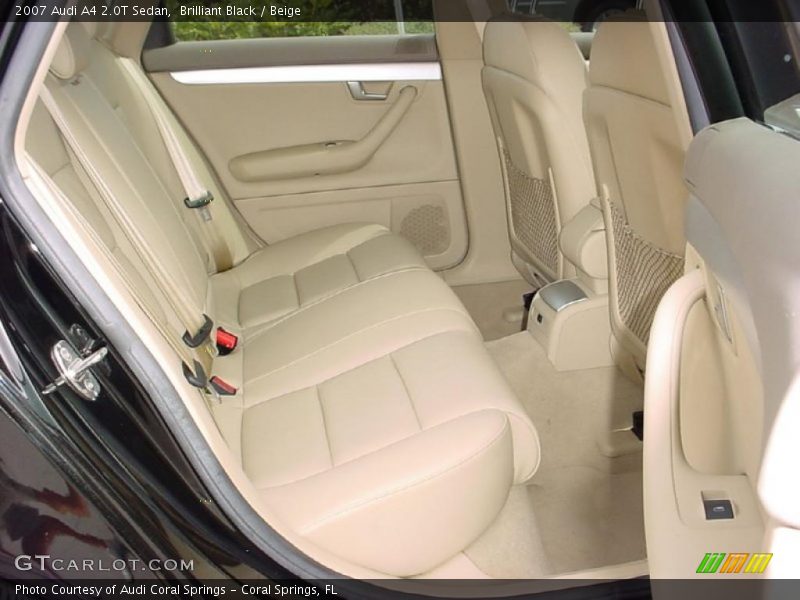 Brilliant Black / Beige 2007 Audi A4 2.0T Sedan
