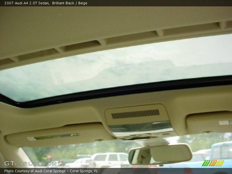 Brilliant Black / Beige 2007 Audi A4 2.0T Sedan