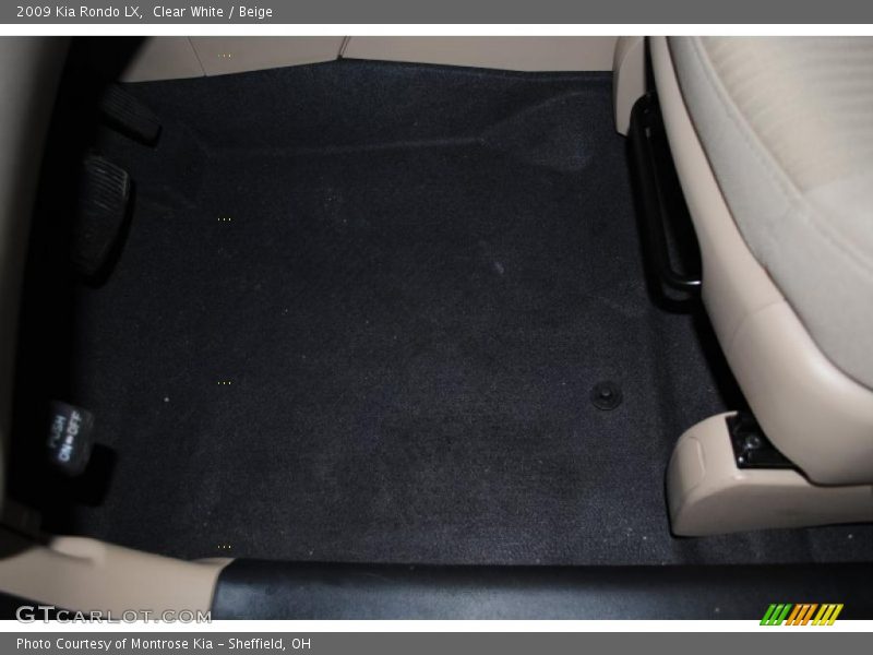 Clear White / Beige 2009 Kia Rondo LX