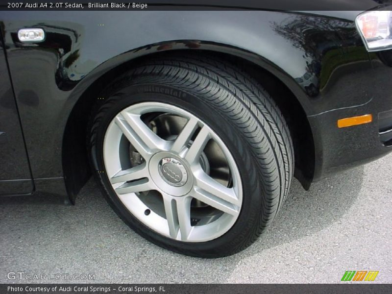 Brilliant Black / Beige 2007 Audi A4 2.0T Sedan