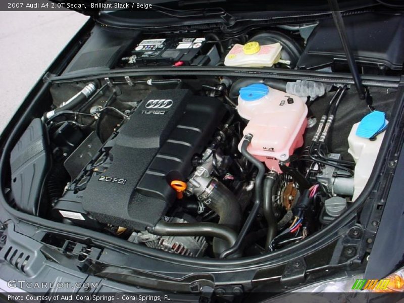 Brilliant Black / Beige 2007 Audi A4 2.0T Sedan