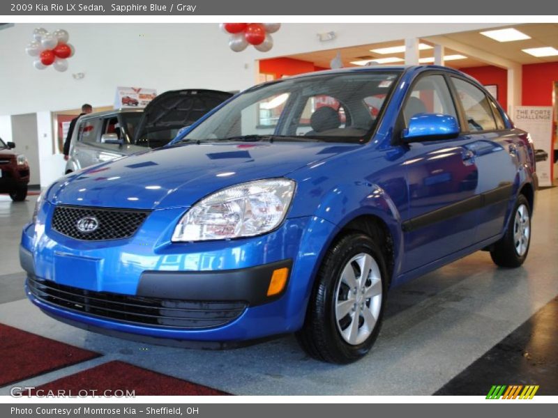 Sapphire Blue / Gray 2009 Kia Rio LX Sedan