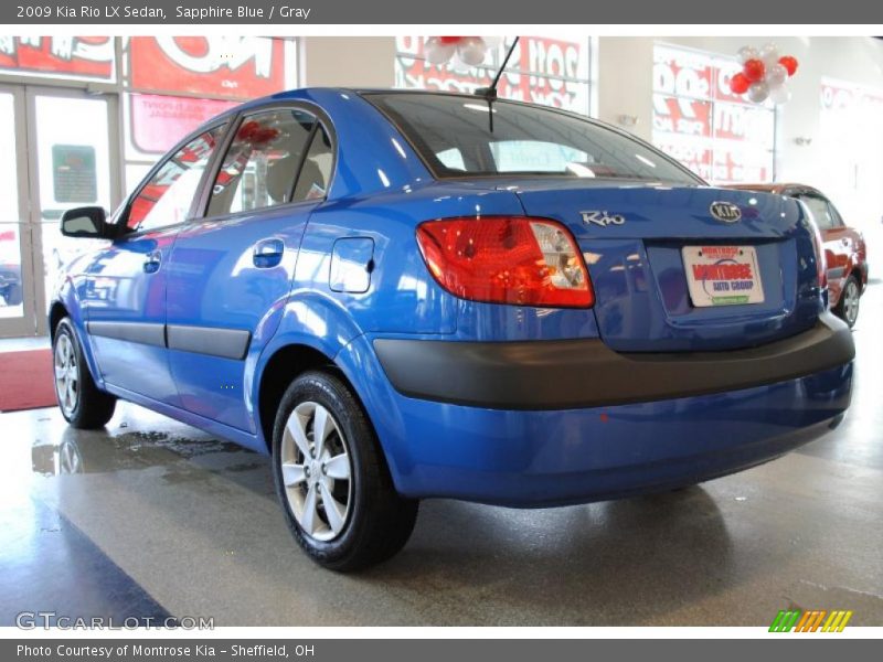 Sapphire Blue / Gray 2009 Kia Rio LX Sedan