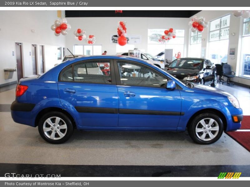 Sapphire Blue / Gray 2009 Kia Rio LX Sedan