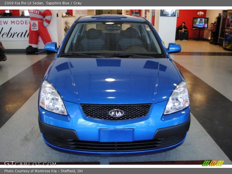 Sapphire Blue / Gray 2009 Kia Rio LX Sedan