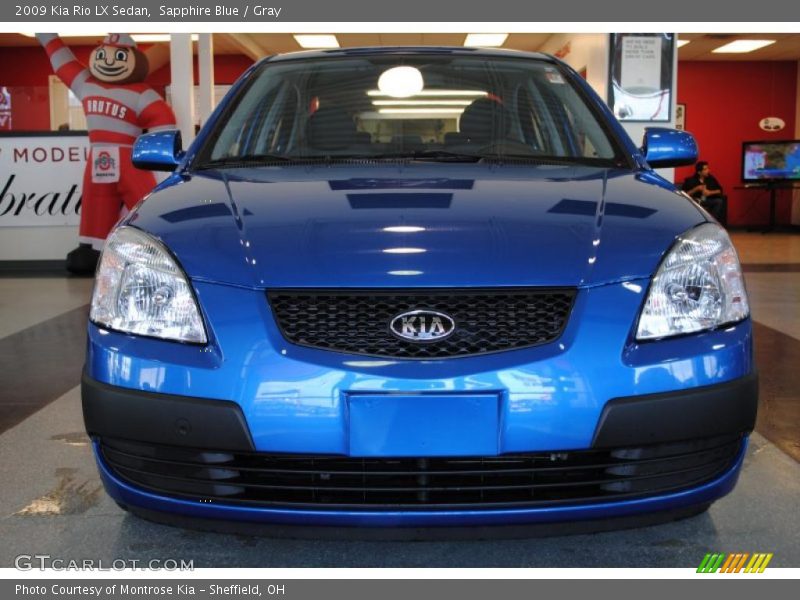 Sapphire Blue / Gray 2009 Kia Rio LX Sedan