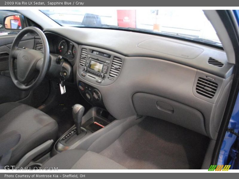 Sapphire Blue / Gray 2009 Kia Rio LX Sedan