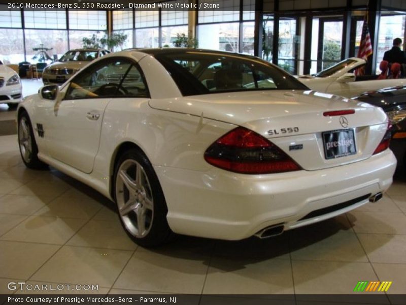 Diamond White Metallic / Stone 2010 Mercedes-Benz SL 550 Roadster