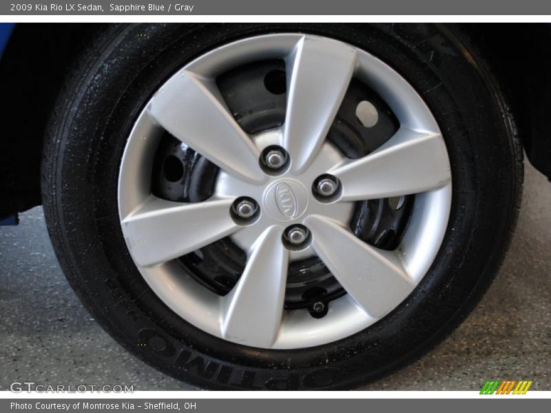 Sapphire Blue / Gray 2009 Kia Rio LX Sedan