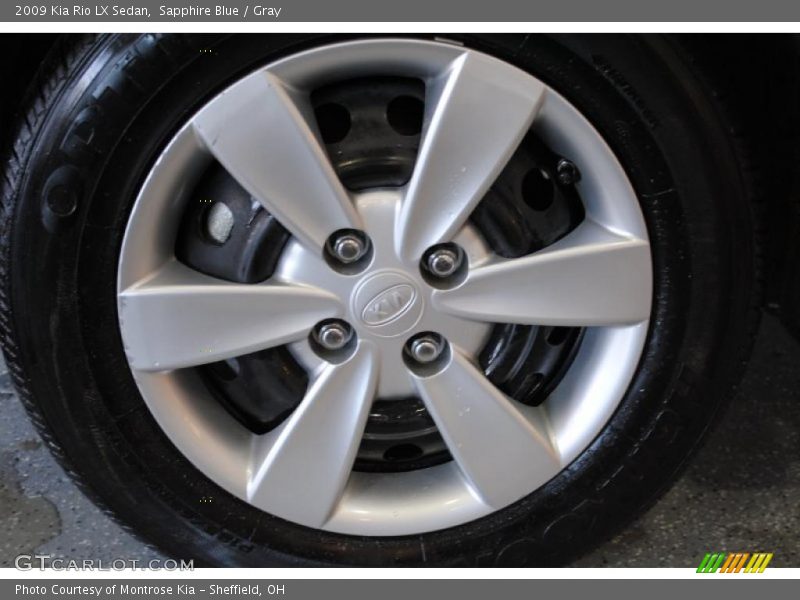 Sapphire Blue / Gray 2009 Kia Rio LX Sedan