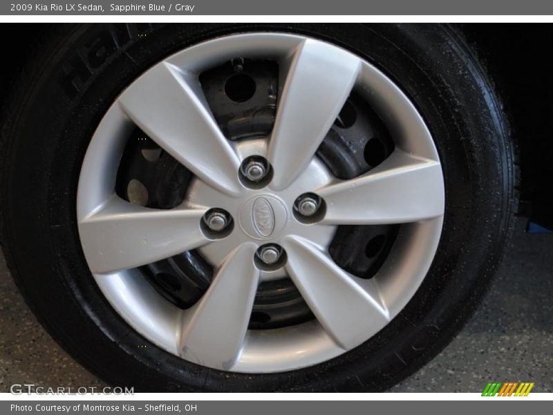 Sapphire Blue / Gray 2009 Kia Rio LX Sedan