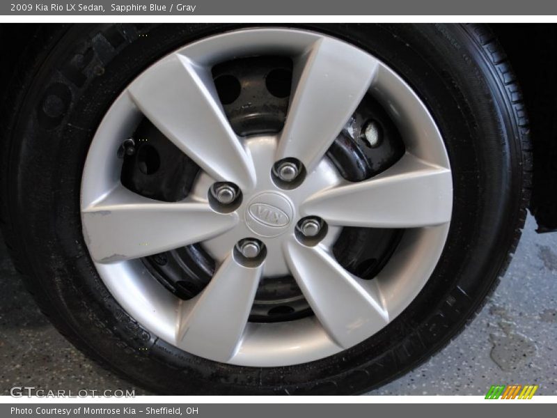 Sapphire Blue / Gray 2009 Kia Rio LX Sedan