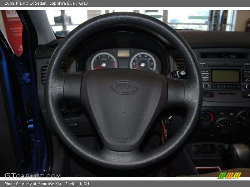 Sapphire Blue / Gray 2009 Kia Rio LX Sedan