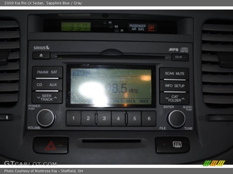 Sapphire Blue / Gray 2009 Kia Rio LX Sedan