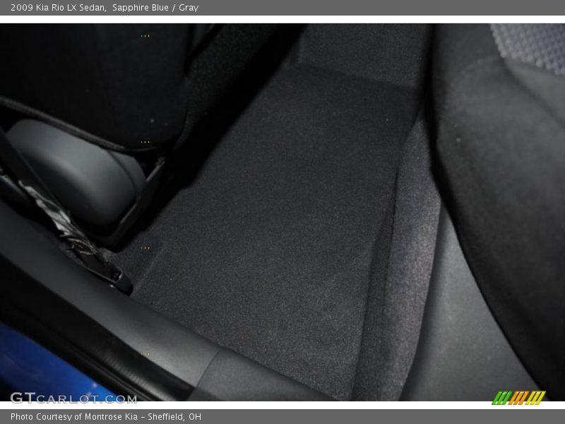 Sapphire Blue / Gray 2009 Kia Rio LX Sedan