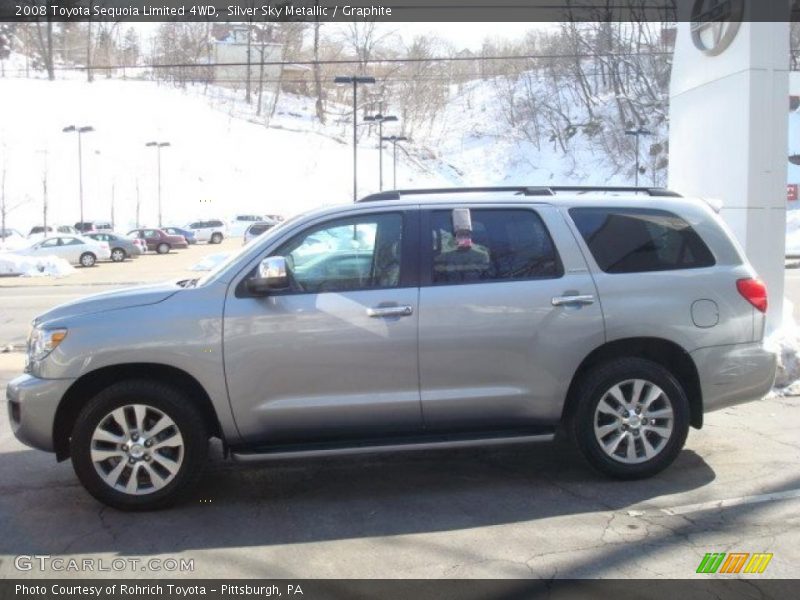 Silver Sky Metallic / Graphite 2008 Toyota Sequoia Limited 4WD