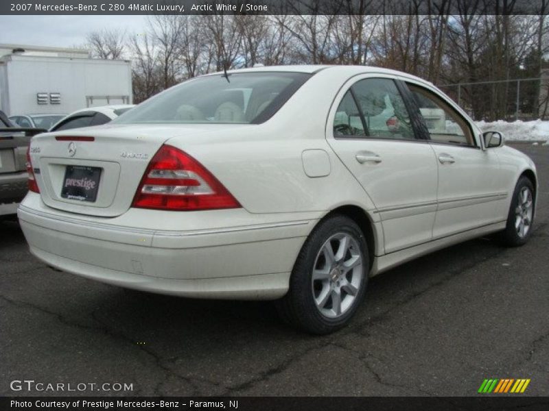 Arctic White / Stone 2007 Mercedes-Benz C 280 4Matic Luxury