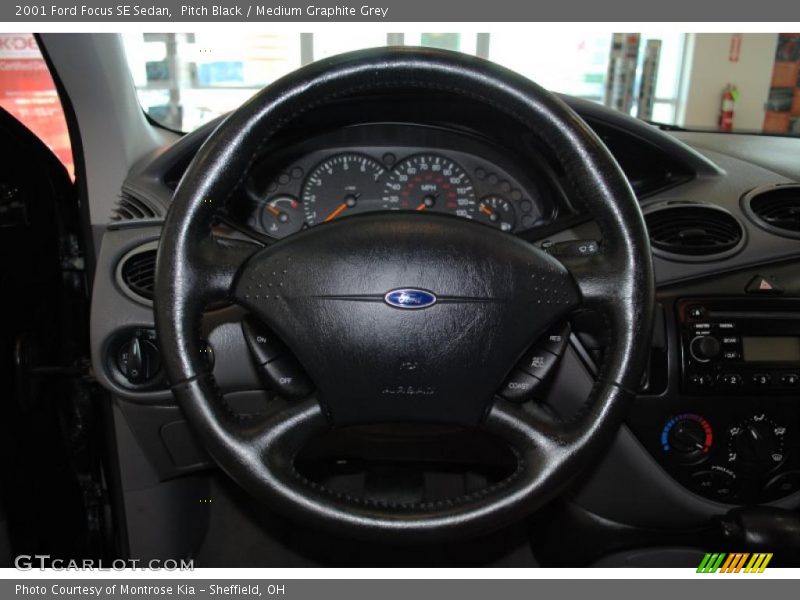 Pitch Black / Medium Graphite Grey 2001 Ford Focus SE Sedan