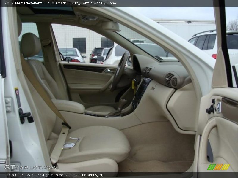 Arctic White / Stone 2007 Mercedes-Benz C 280 4Matic Luxury